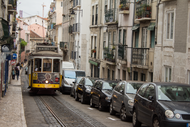 Straße in Lissabon